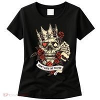 Don't Hate The Player Skull Women's T-Shirt thumb 0