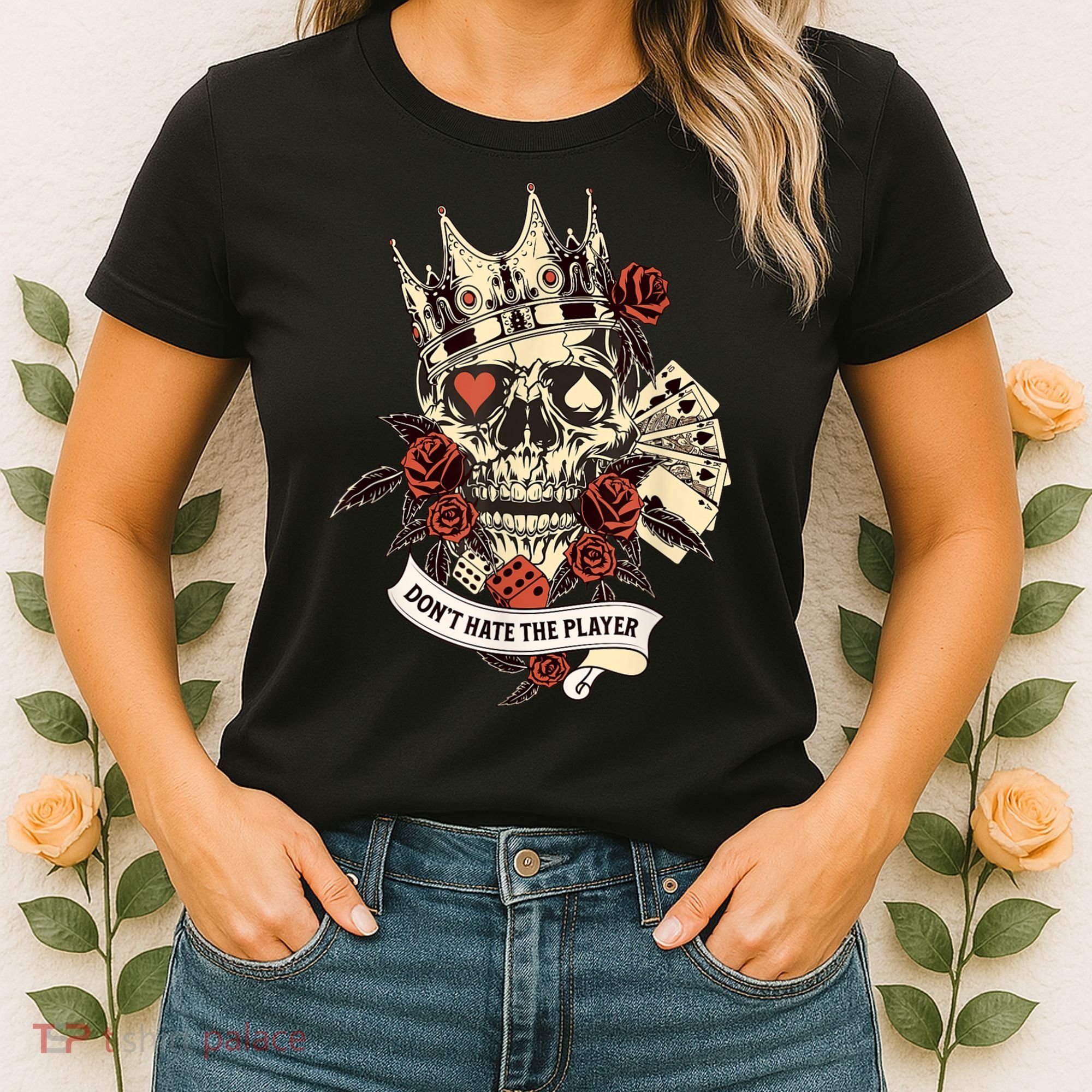 Don't Hate The Player Skull Women's T-Shirt