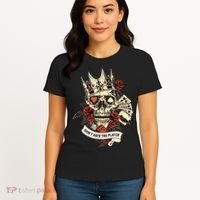 Don't Hate The Player Skull Women's T-Shirt thumb 4