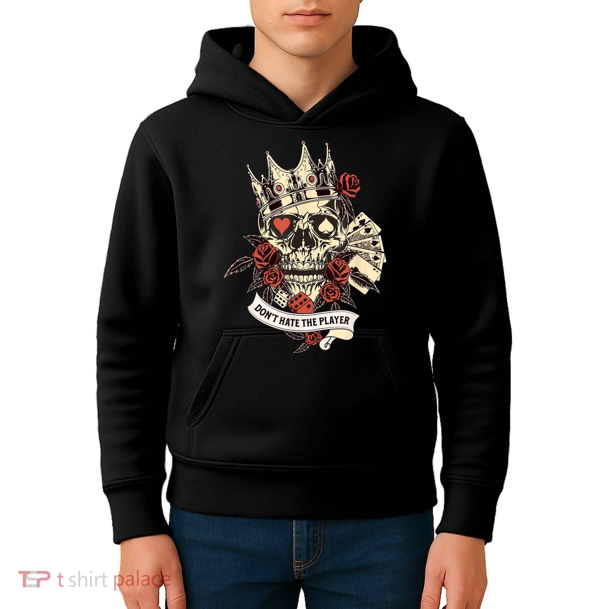 Don't Hate The Player Skull Kids Hoodie