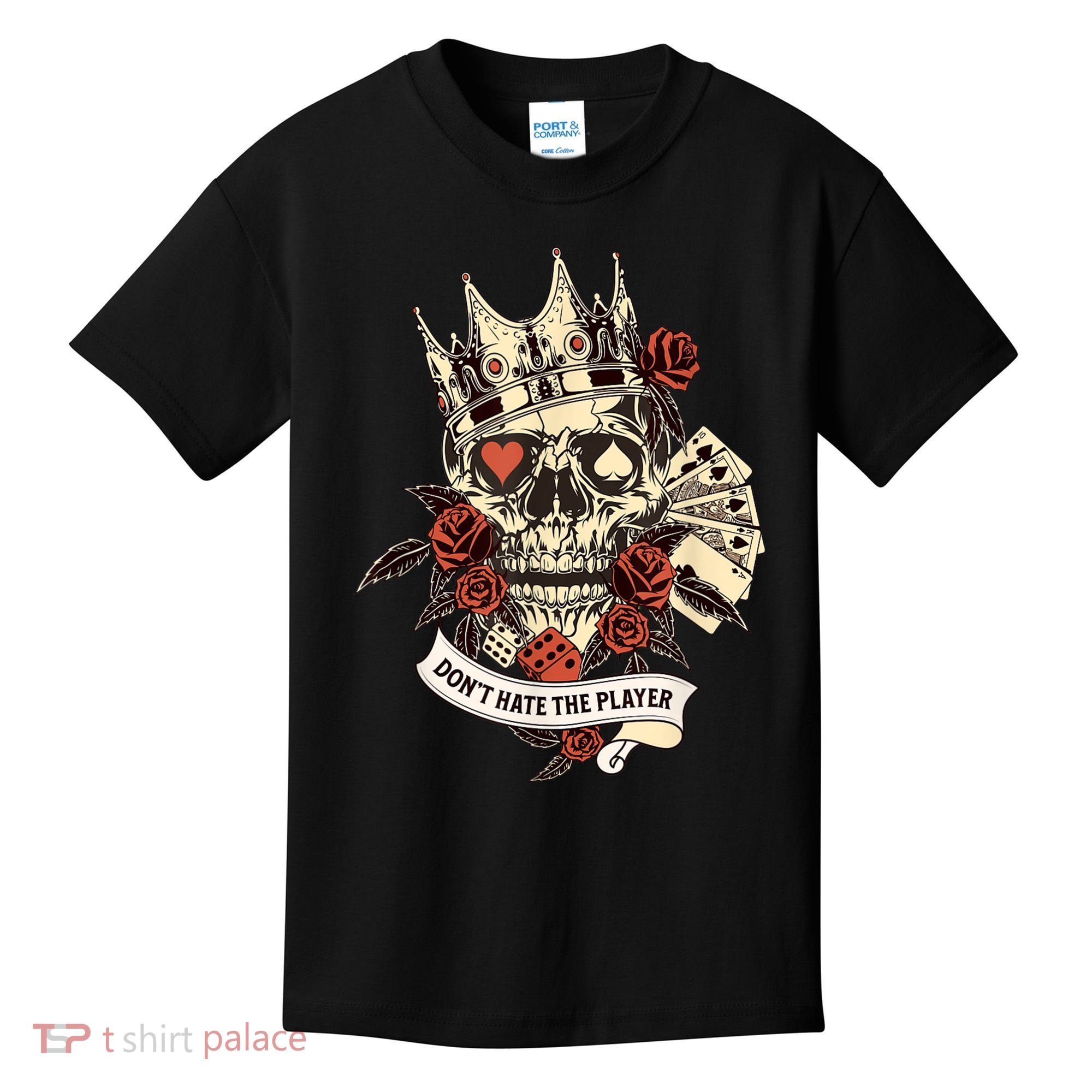 Don't Hate The Player Skull Kids T-Shirt