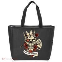 Don't Hate The Player Skull Tote Bag thumb 0