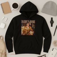 Daddys Home Trump Trump 2024 Leopard Funny Maga Hoodie thumb 3