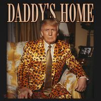 Daddys Home Trump Trump 2024 Leopard Funny Maga T-Shirt thumb 7