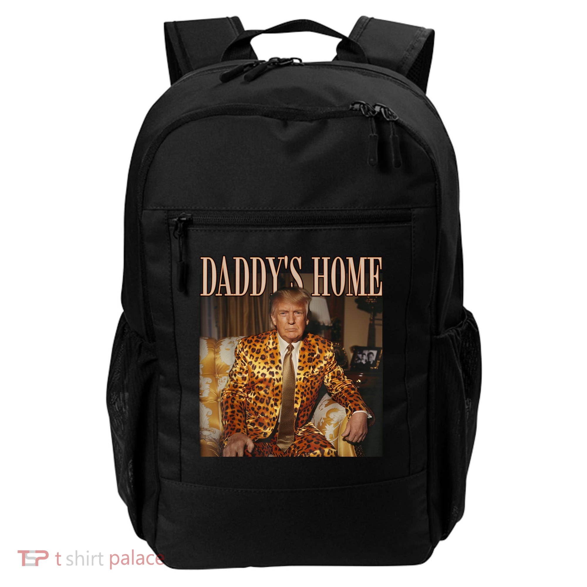 Daddys Home Trump Trump 2024 Leopard Funny Maga Backpack