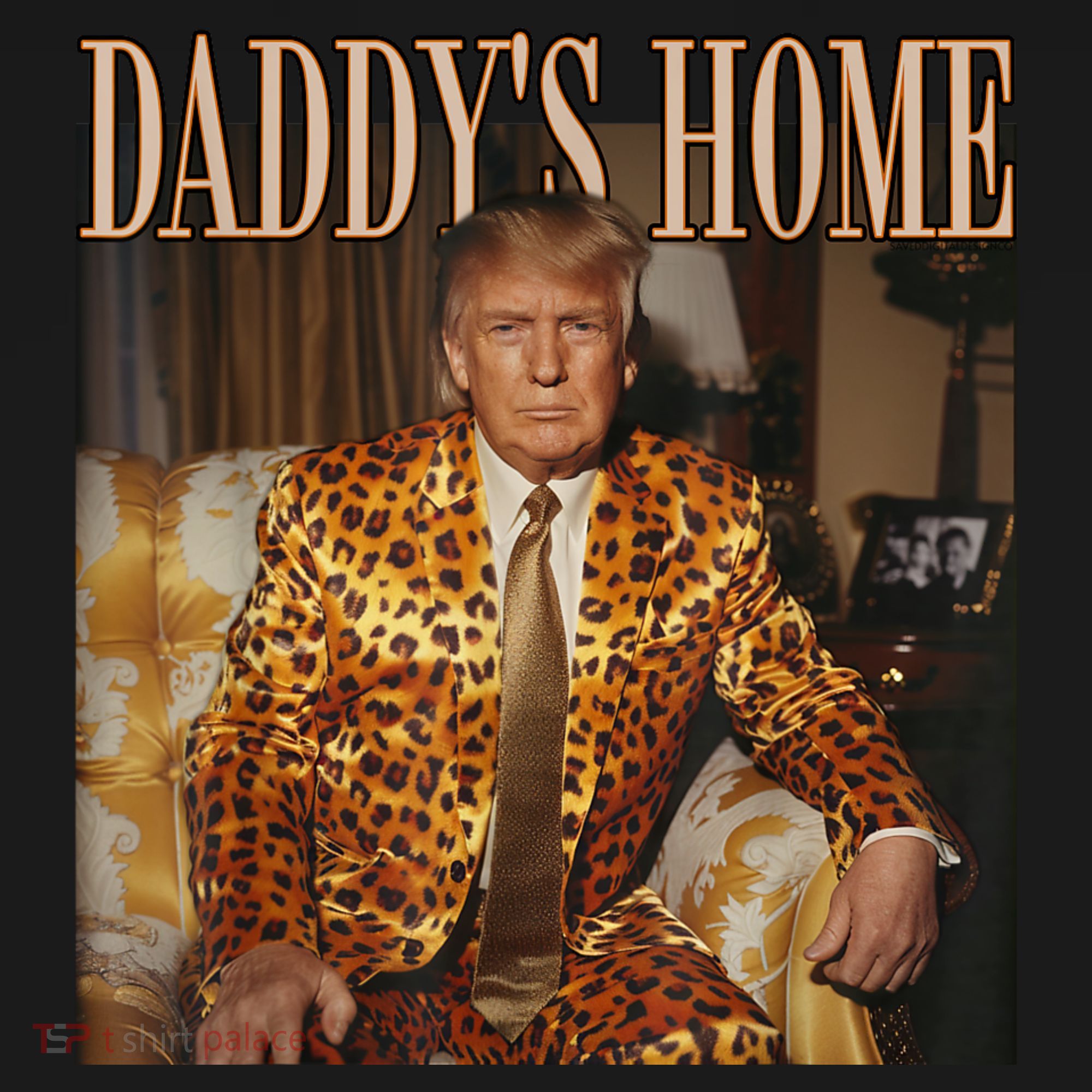 Daddys Home Trump Trump 2024 Leopard Funny Maga Mousepad