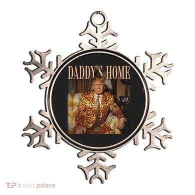 Daddys Home Trump Trump 2024 Leopard Funny Maga Ornament