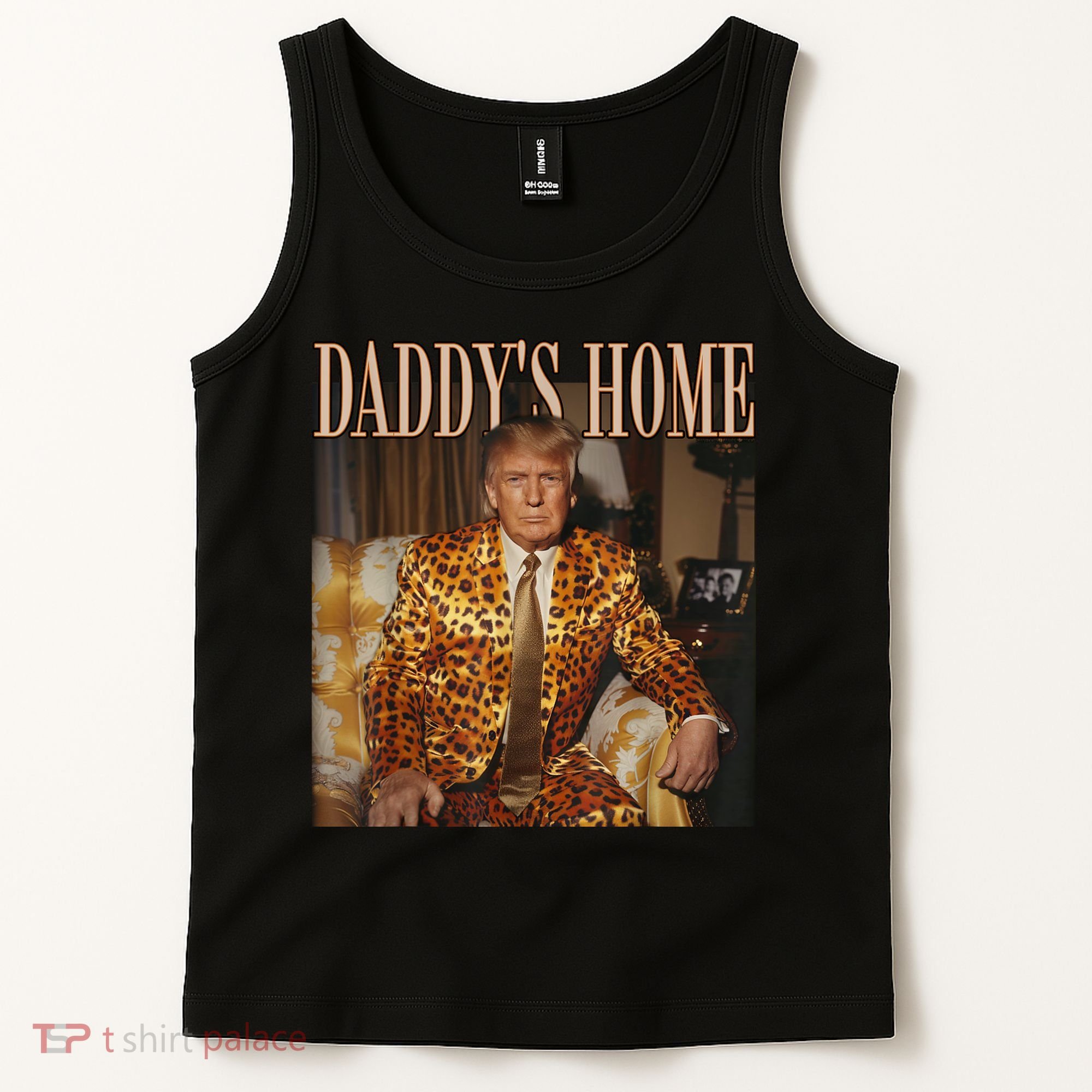 Daddys Home Trump Trump 2024 Leopard Funny Maga Tank Top