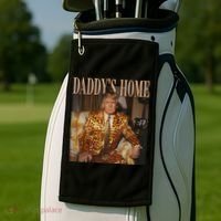 Daddys Home Trump Trump 2024 Leopard Funny Maga Golf Towel thumb 2