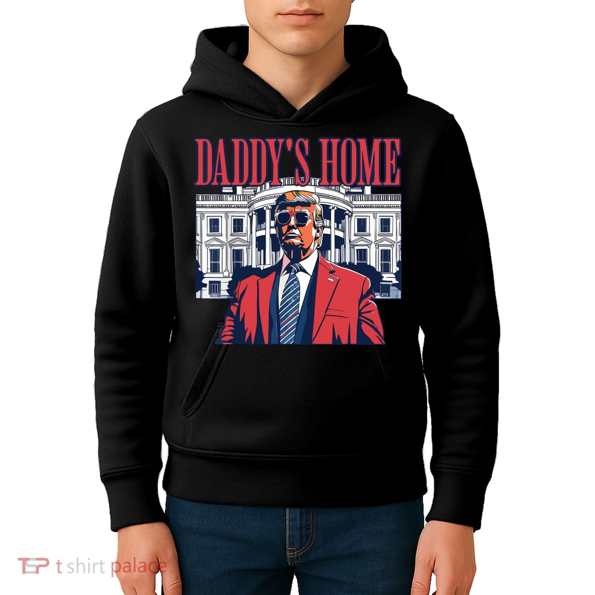 Daddys Home Trump Kids Hoodie