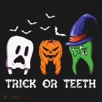 Dentist Halloween Trick Or Teeth Funny Dental Treat Cute Gift Pajama Set thumb 2