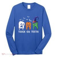 Dentist Halloween Trick Or Teeth Funny Dental Treat Cute Gift Long Sleeve Shirt thumb 0