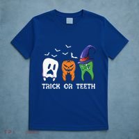 Dentist Halloween Trick Or Teeth Funny Dental Treat Cute Gift T-Shirt thumb 5
