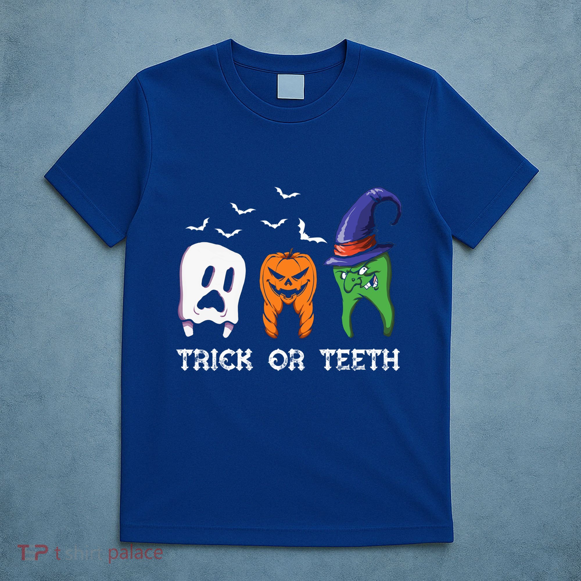 Dentist Halloween Trick Or Teeth Funny Dental Treat Cute Gift T-Shirt