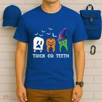 Dentist Halloween Trick Or Teeth Funny Dental Treat Cute Gift T-Shirt thumb 6