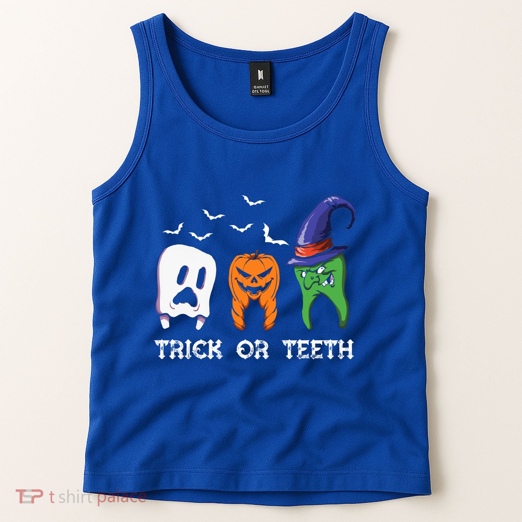 Dentist Halloween Trick Or Teeth Funny Dental Treat Cute Gift Tank Top