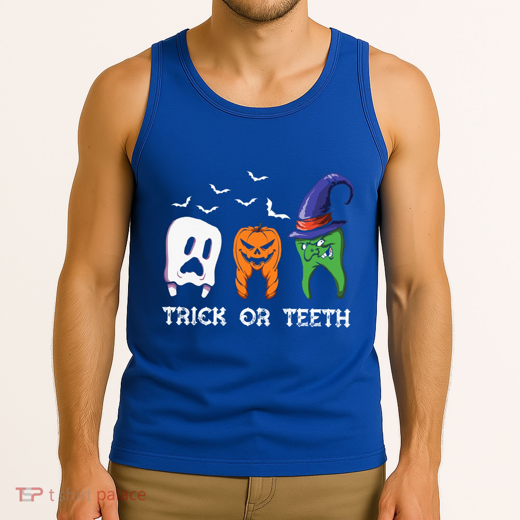 Dentist Halloween Trick Or Teeth Funny Dental Treat Cute Gift Tank Top