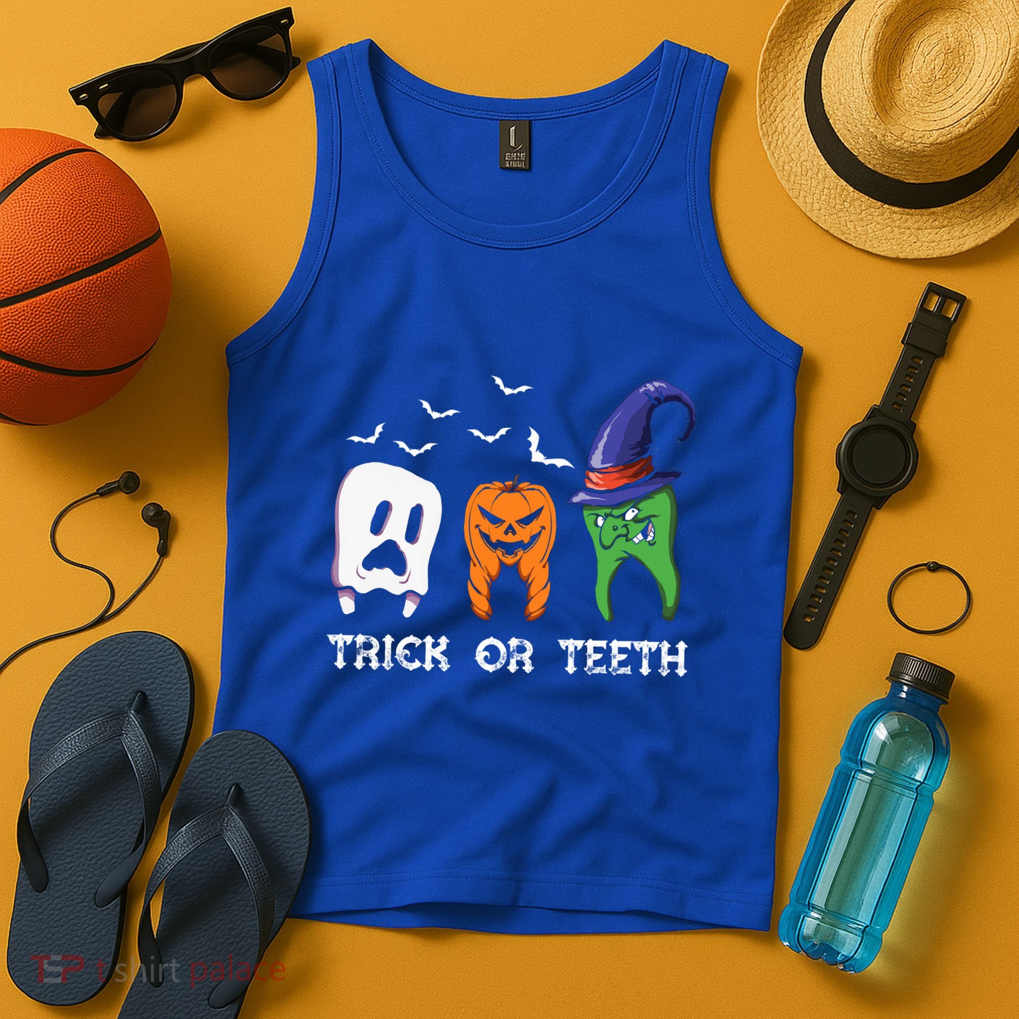 Dentist Halloween Trick Or Teeth Funny Dental Treat Cute Gift Tank Top