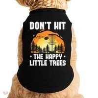 Don't Hit The Happy Little Tree Disc Golf Coach Doggie Tank thumb 0