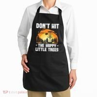 Don't Hit The Happy Little Tree Disc Golf Coach Apron thumb 2