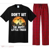 Don't Hit The Happy Little Tree Disc Golf Coach Pajama Set thumb 0