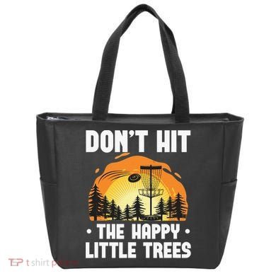 Don't Hit The Happy Little Tree Disc Golf Coach Tote Bag