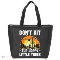 Don't Hit The Happy Little Tree Disc Golf Coach Tote Bag thumb 0