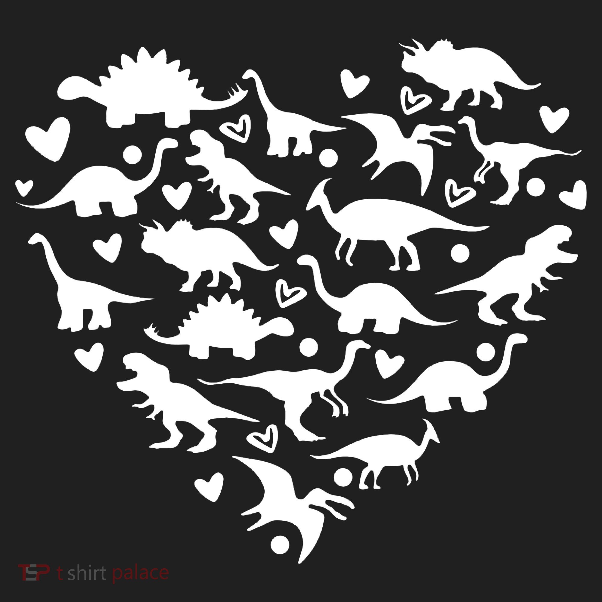 Dinosaur Heart Valentines Day Women's Sweatshirt