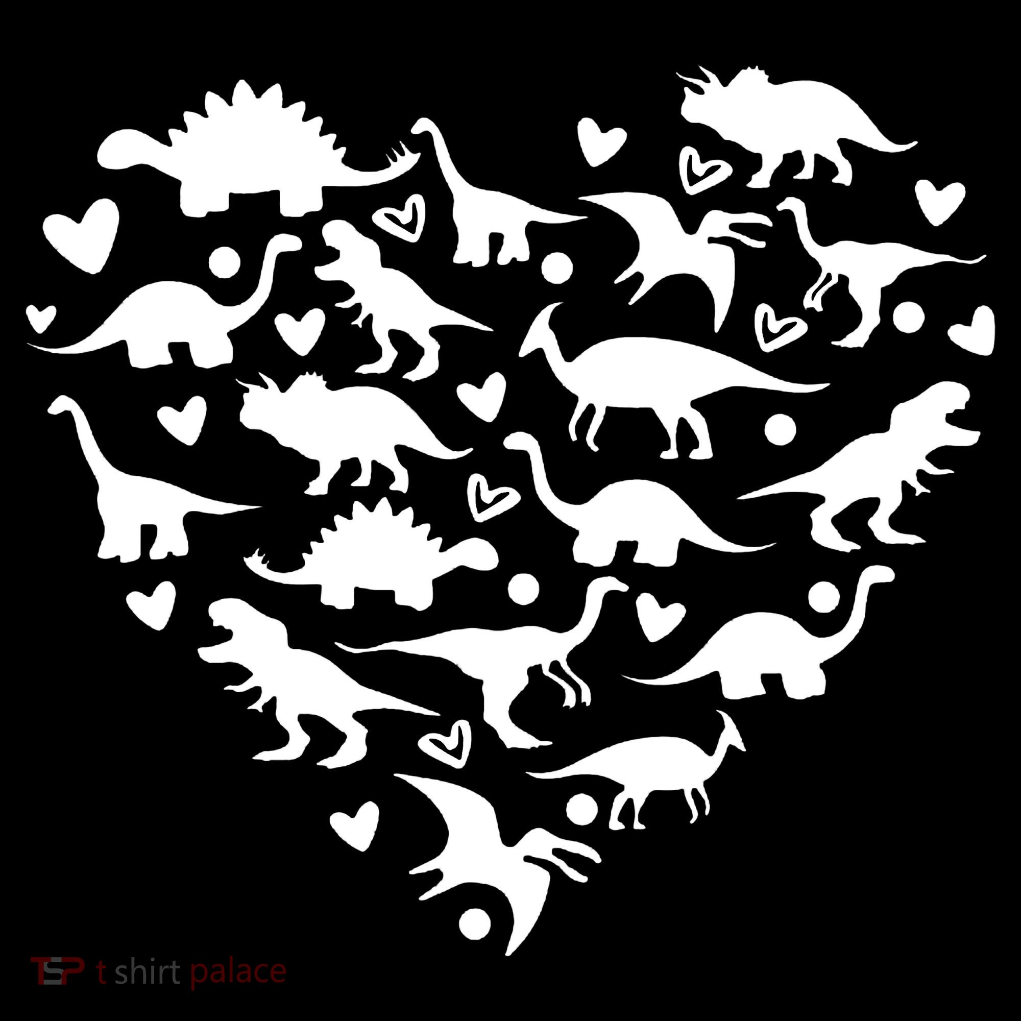 Dinosaur Heart Valentines Day Tote Bag