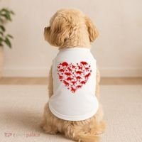 Dinosaur Heart Valentines Day Doggie Tank thumb 2