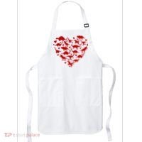 Dinosaur Heart Valentines Day Apron thumb 0