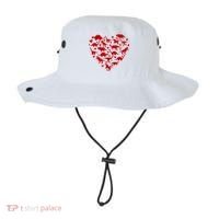 Dinosaur Heart Valentines Day Bucket Hat thumb 0