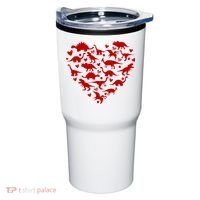 Dinosaur Heart Valentines Day Tumbler thumb 0