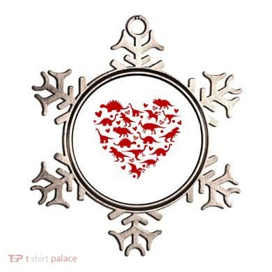 Dinosaur Heart Valentines Day Ornament