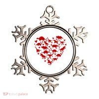 Dinosaur Heart Valentines Day Ornament thumb 0