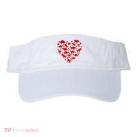 Dinosaur Heart Valentines Day Visor thumb 0