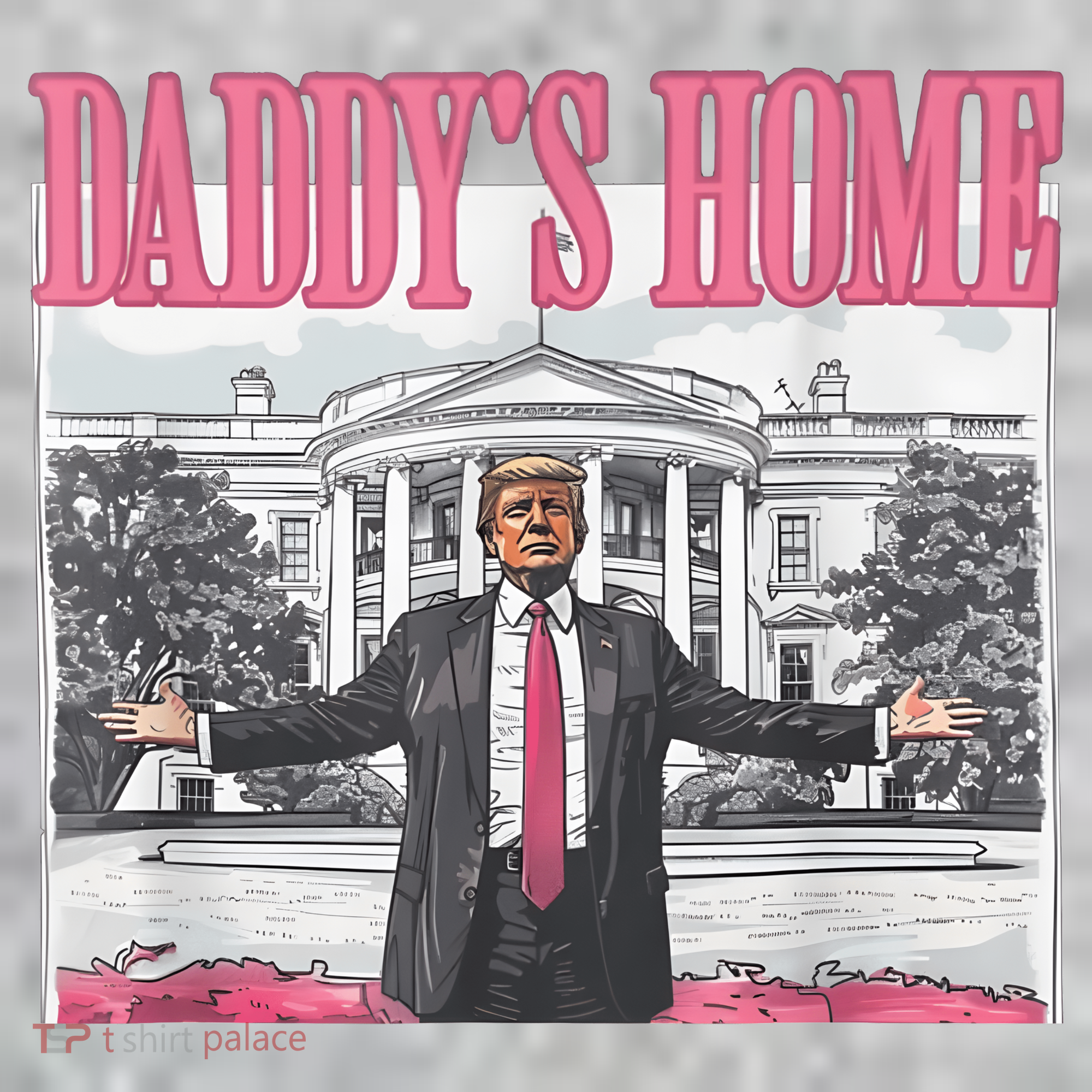 Daddys Home Vote Donald Trump 2024 Election The Baniff Cuffed Pom Beanie