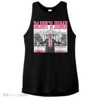 Daddys Home Vote Donald Trump 2024 Election Ladies PosiCharge Tri-Blend Wicking Tank thumb 0