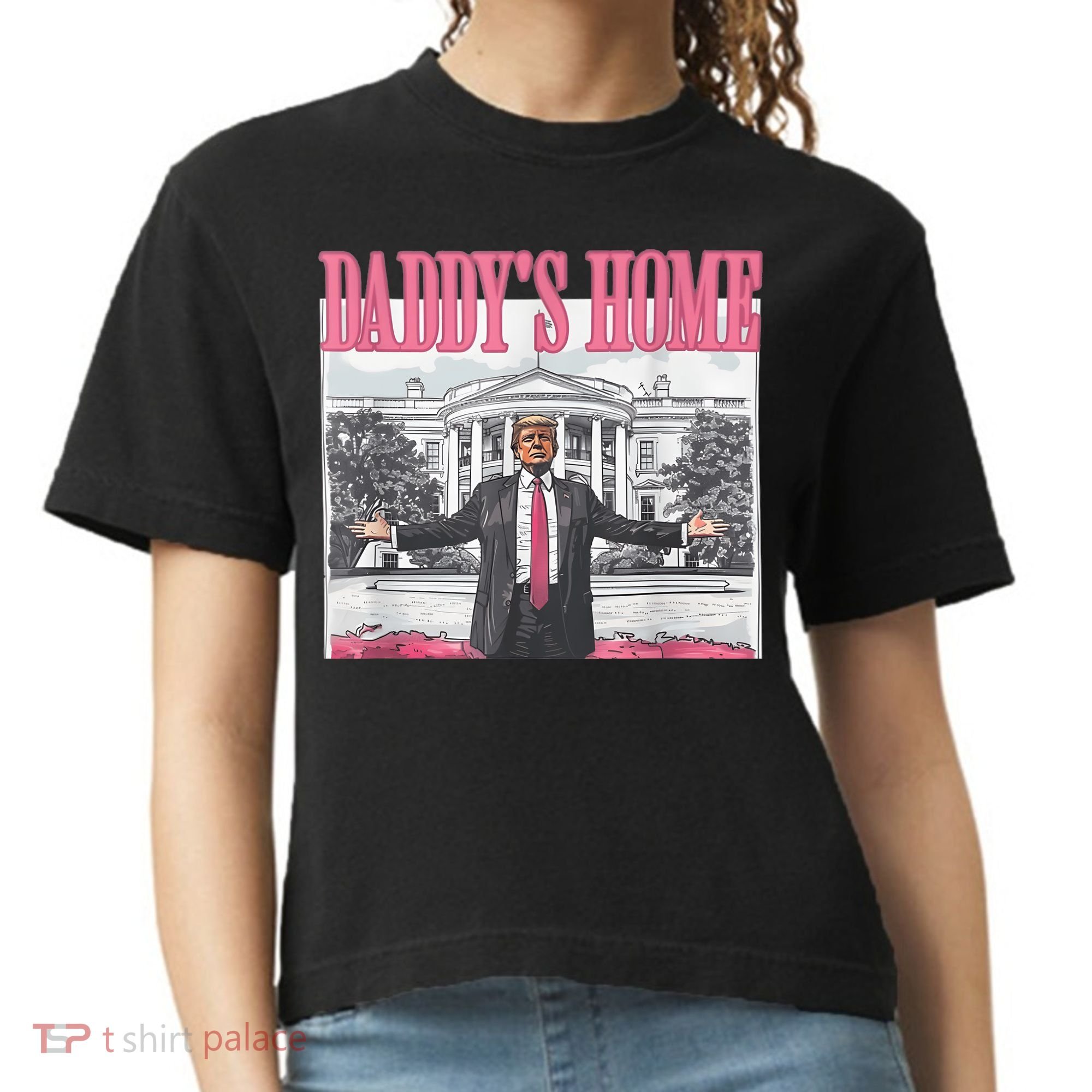 Daddys Home Vote Donald Trump 2024 Election Comfort Colors Boxy T-Shirt