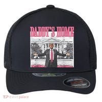 Daddys Home Vote Donald Trump 2024 Election Flexfit Unipanel Trucker Cap thumb 0