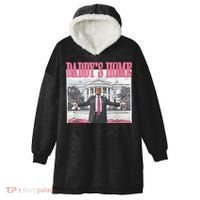 Daddys Home Vote Donald Trump 2024 Election Hooded Wearable Blanket thumb 0