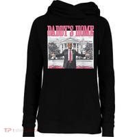 Daddys Home Vote Donald Trump 2024 Election Womens Funnel Neck Pullover Hood thumb 0