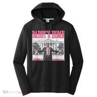 Daddys Home Vote Donald Trump 2024 Election Performance Fleece Hoodie thumb 0