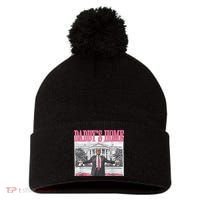 Daddys Home Vote Donald Trump 2024 Election Pom Pom 12in Knit Beanie thumb 0