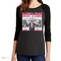 Daddys Home Vote Donald Trump 2024 Election Women's Tri-Blend 3/4-Sleeve Raglan Shirt thumb 2