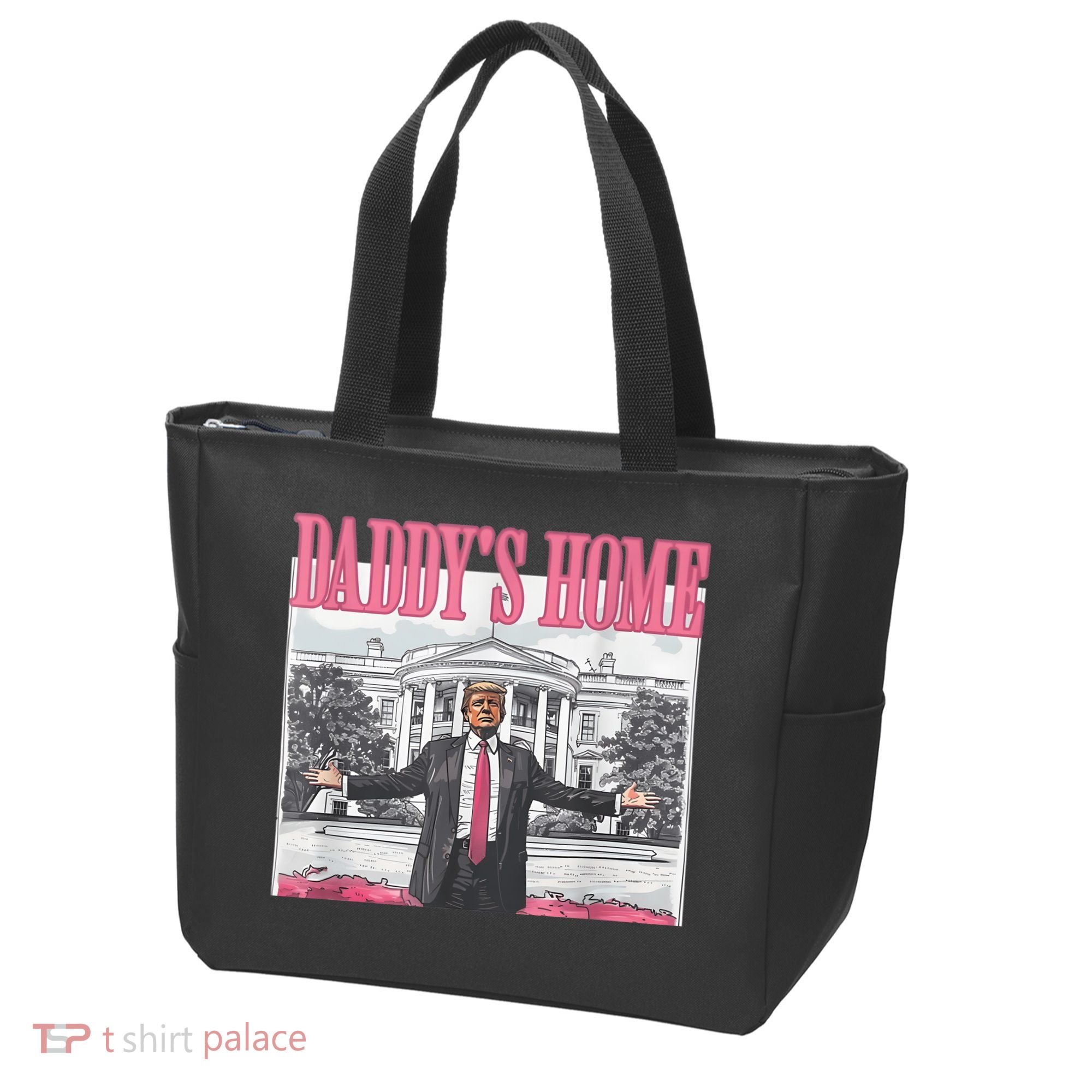 Daddys Home Vote Donald Trump 2024 Election Tote Bag