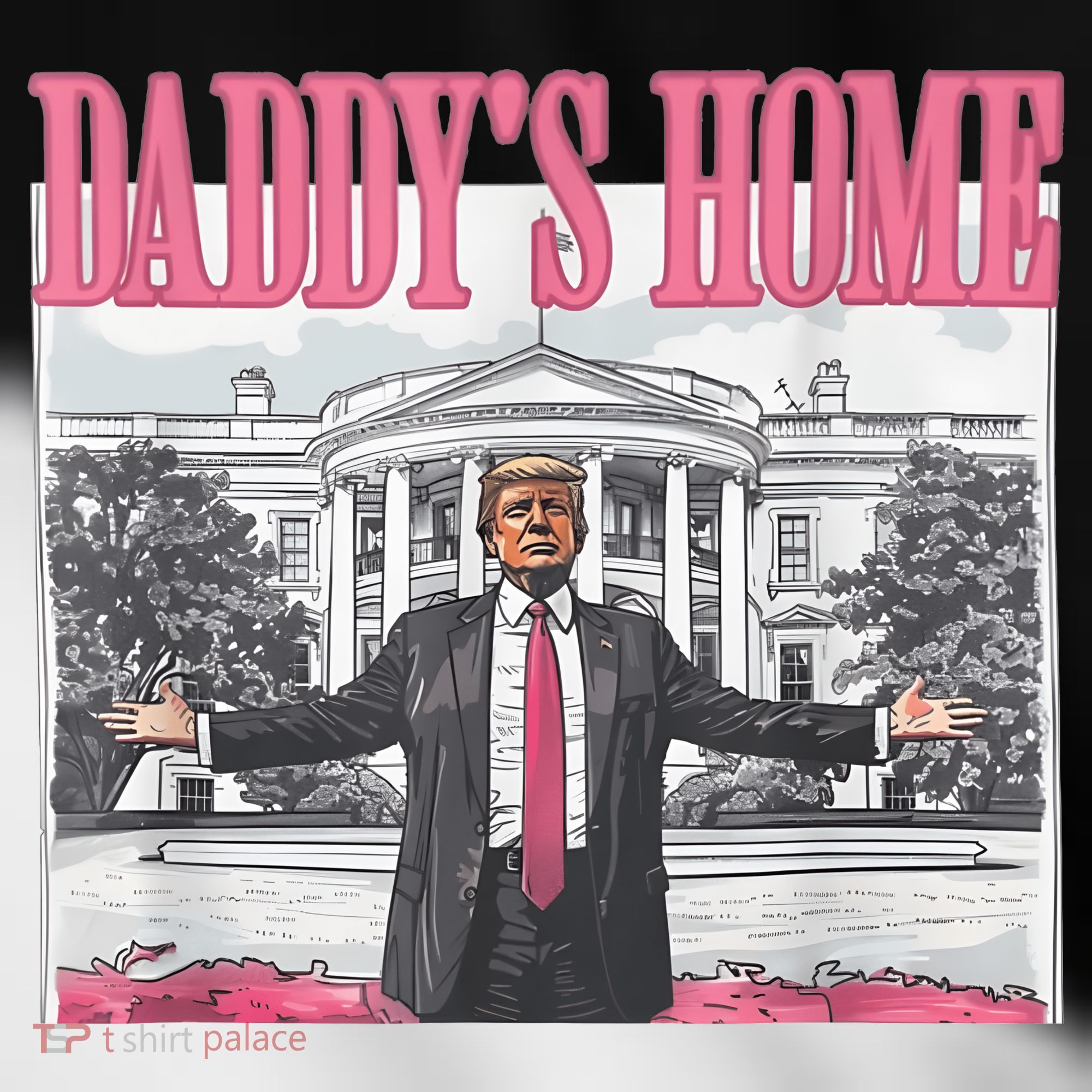 Daddys Home Vote Donald Trump 2024 Election Toddler Fine Jersey T-Shirt