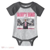 Daddys Home Vote Donald Trump 2024 Election Infant Baby Jersey Bodysuit thumb 0