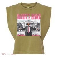 Daddys Home Vote Donald Trump 2024 Election Garment-Dyed Women's Muscle Tee thumb 0