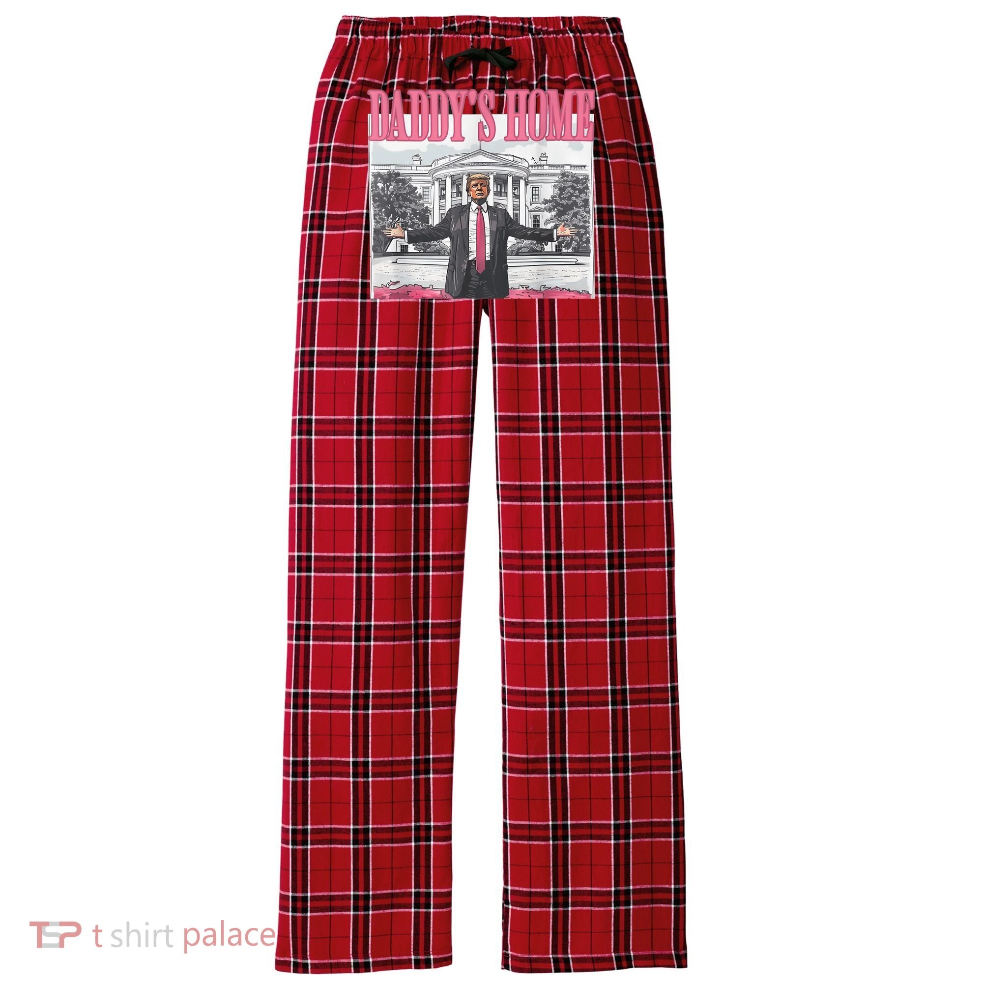 Daddys Home Vote Donald Trump 2024 Election Women's Flannel Plaid Pajama Pants